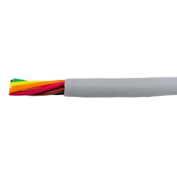 1 Reel of 30 M - Alpha Wire EcoCable Mini Control Cable, 6 Cores, 0.09 mm², ECO, Unscreened, 30m, Grey mPPE Sheath, 28 AWG