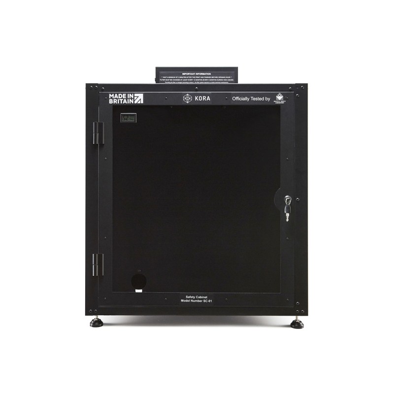 1 pcs - Kora Black 3D Printer Enclosure Powder Coated Steel 662 x 662 x 800mm 911078780