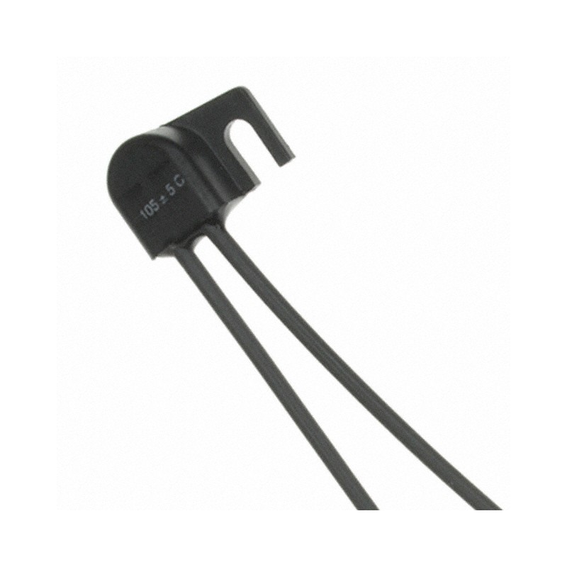 1 pcs : B12A10505AEDA0GE - THERMOSTAT 105DEG C SPST-NC RAD