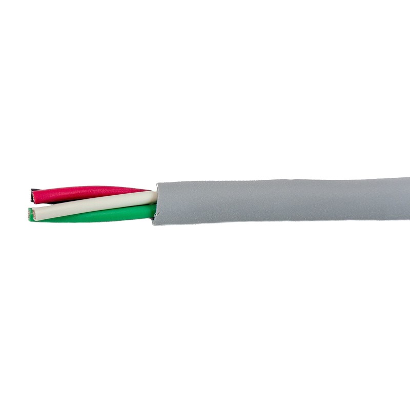 1 Reel of 30 M - Alpha Wire EcoCable Mini Control Cable, 4 Cores, 0.24 mm², ECO, Unscreened, 30m, Grey mPPE Sheath, 24 AWG