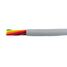 1 Reel of 30 M - Alpha Wire EcoCable Mini Control Cable, 6 Cores, 0.15 mm², ECO, Unscreened, 30m, Grey mPPE Sheath, 26 AWG