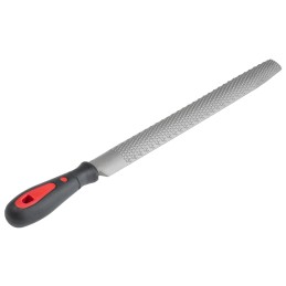 1 pcs - RS PRO 300mm, Bastard, Rasp Cut, Half Round Engineers File With Soft-Grip Handle