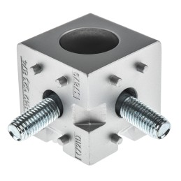 1 Bag of 1 - Bosch Rexroth M8, S12 Cube Connector Connecting Component, Strut Profile 45 mm, Groove Size 10mm
