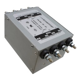 1 pcs - Schaffner, FN356 25A 440/250 V ac 60Hz, Chassis Mount EMI Filter, Tab 3 Phase