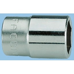1 pcs - Facom 1/2 in Drive 12mm Standard Socket, 12 point, 36 mm Overall Length