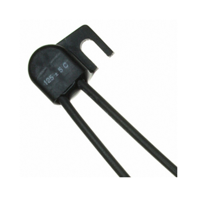 1 pcs : B12A12505AEDA0GE - THERMOSTAT 125DEG C SPST-NC RAD