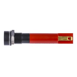 1 pcs - RS PRO Red Panel Mount Indicator, 12V, 8mm Mounting Hole Size, Solder Tab Termination, IP67