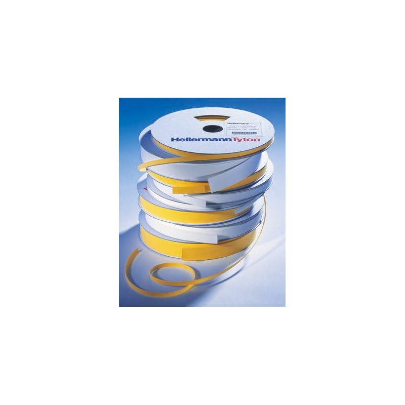 8 pcs - HellermannTyton TULT Yellow Heatshrink Labels, 3mm Width