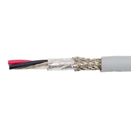 1 Reel of 30 M - Alpha Wire EcoCable Mini Control Cable, 6 Cores, 0.24 mm², ECO, Screened, 30m, Grey mPPE Sheath, 24 AWG