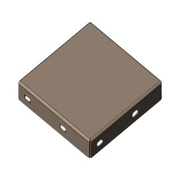 1 pcs : B-1000CC1000-0250XC - RF SHIELD 1.000' X 1.000' COVER