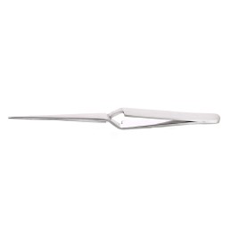 1 pcs - RS PRO 165 mm, Stainless Steel, Blunt, Round, Serrated, Tweezers