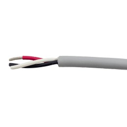 1 Reel of 30 M - Alpha Wire EcoCable Mini Control Cable, 3 Cores, 0.09 mm², ECO, Unscreened, 30m, Grey mPPE Sheath, 28 AWG