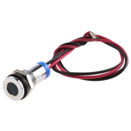 1 pcs - RS PRO Blue Panel Mount Indicator, 2V dc, 8mm Mounting Hole Size, Lead Wires Termination, IP67