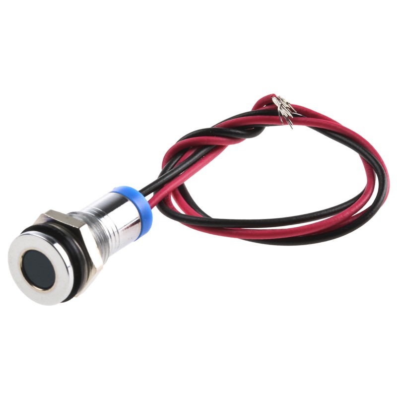 1 pcs - RS PRO Blue Panel Mount Indicator, 2V dc, 8mm Mounting Hole Size, Lead Wires Termination, IP67