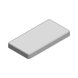 1 pcs : MS385-10C - RF SHIELD 0.783X1.531' SNAP FIT