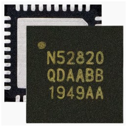 1 pcs : NRF52820-QDAA-D-R - IC RF TXRX+MCU 802.15.4 40QFN
