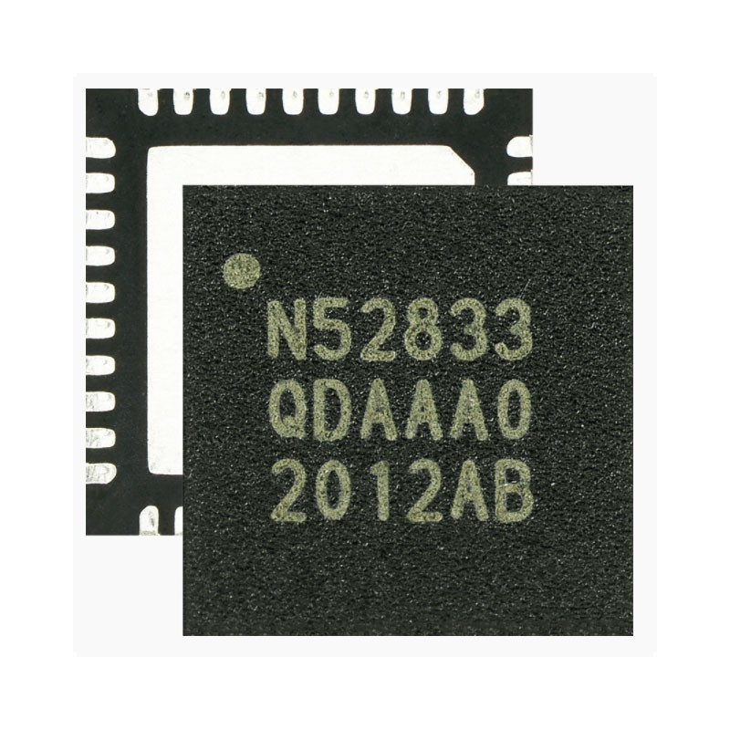 1 pcs : NRF52833-QDAA-B-R - IC RF TXRX+MCU 802.15.4 40QFN
