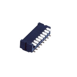 10 pcs - NIDEC COPAL ELECTRONICS GMBH 8 Way PCB Piano Dip Switch 8PST, Piano Actuator