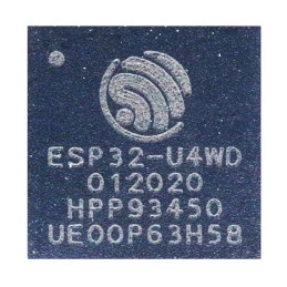 1 pcs : ESP32-U4WDH - IC RF TXRX+MCU BLE 48QFN