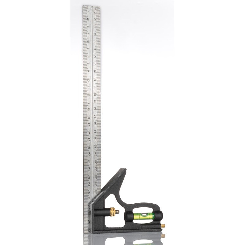 1 pcs - RS PRO 300mm Combination Square, Stainless Steel