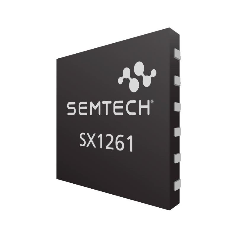 1 pcs : SX1261IMLTRT - IC RF TXRX ISM&lt1GHZ 24QFN