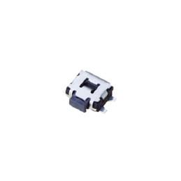 100 pcs - Black, Grey Push Plate Tactile Switch, SPST 20 mA Surface Mount