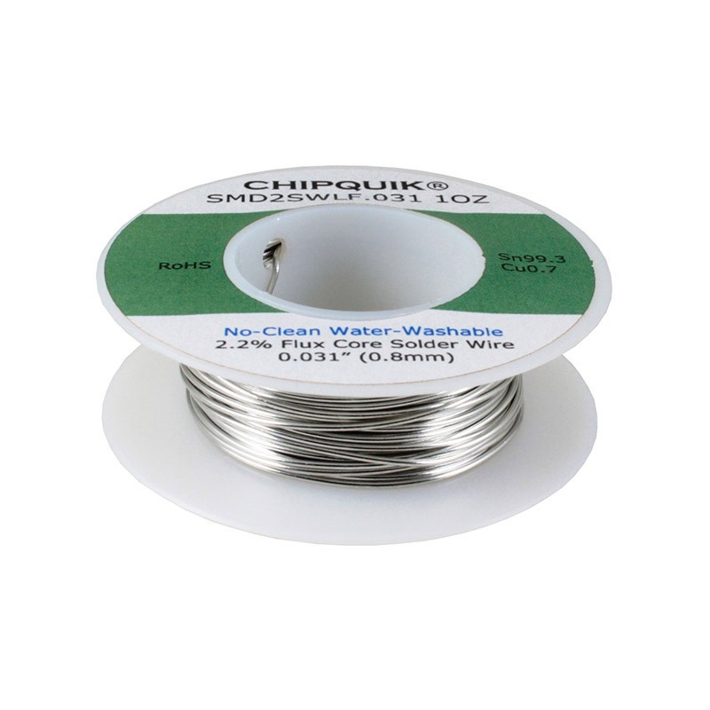 1 pcs : SMD2SWLF.031 1OZ - LF SOLDER WIRE 99.3/0.7 TIN/COPP