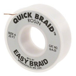 1 pcs : Q-A-25 - DESOLDER BRAID ROSIN 0.025' 25'