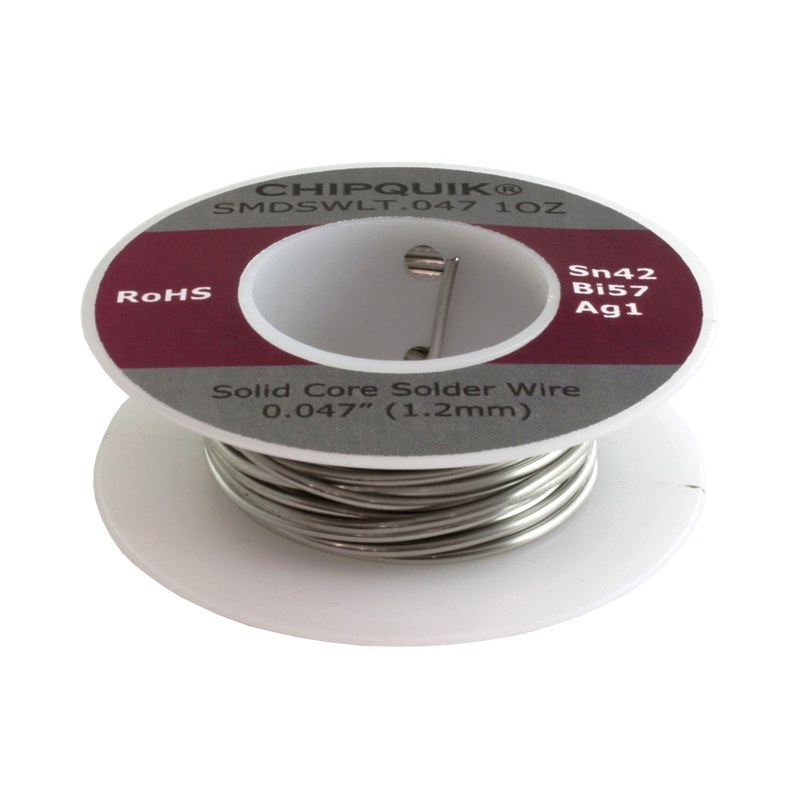 1 pcs : SMDSWLT.047 1OZ - SOLDER WIRE SN42/BI57/AG1 .047'