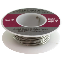 1 pcs : SMD2SWLT.047 1OZ - SOLDER WIRE SN42/BI57.6/AG0.4 .0