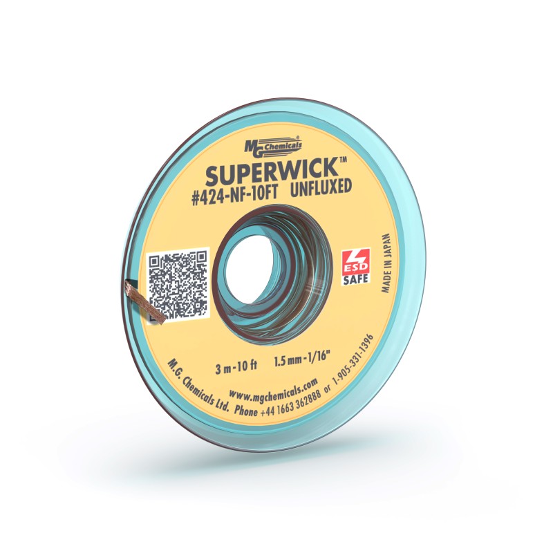 1 pcs : 424-NF-10FT - SUPERWICK - 2 YELLOW, STATIC FR