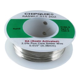 1 pcs : RASWLF.015 2OZ - LF SOLDER WIRE 96.5/3/0.5 TIN/SI