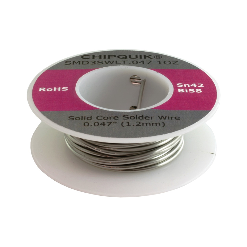 1 pcs : SMD3SWLT.047 1OZ - SOLDER WIRE SN42/BI58 .047' 1OZ