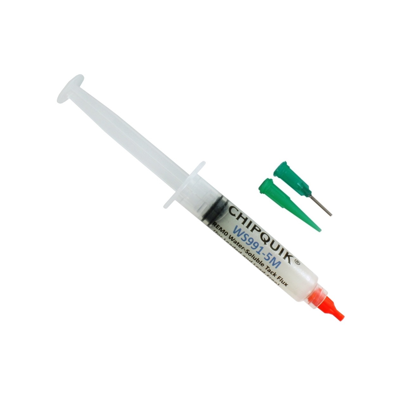 1 pcs : WS991-5M - WATER-SOLUBLE TACK FLUX W/TIPS