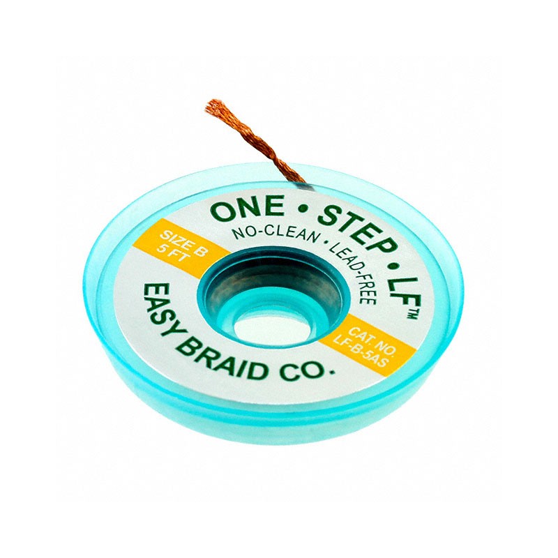 1 pcs : LF-B-5AS - DESOLDER BRAID ROSIN 0.05' 5'