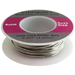 1 pcs : SMD3SWLT.047 2OZ - SOLDER WIRE SN42/BI58 .047' 2OZ