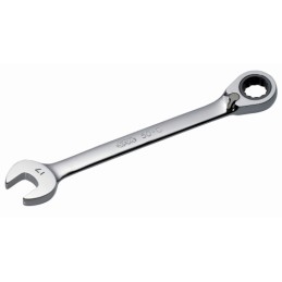 1 pcs - SAM Combination Ratchet Spanner, 9mm, Metric, Height Safe, Double Ended, 149.4 mm Overall