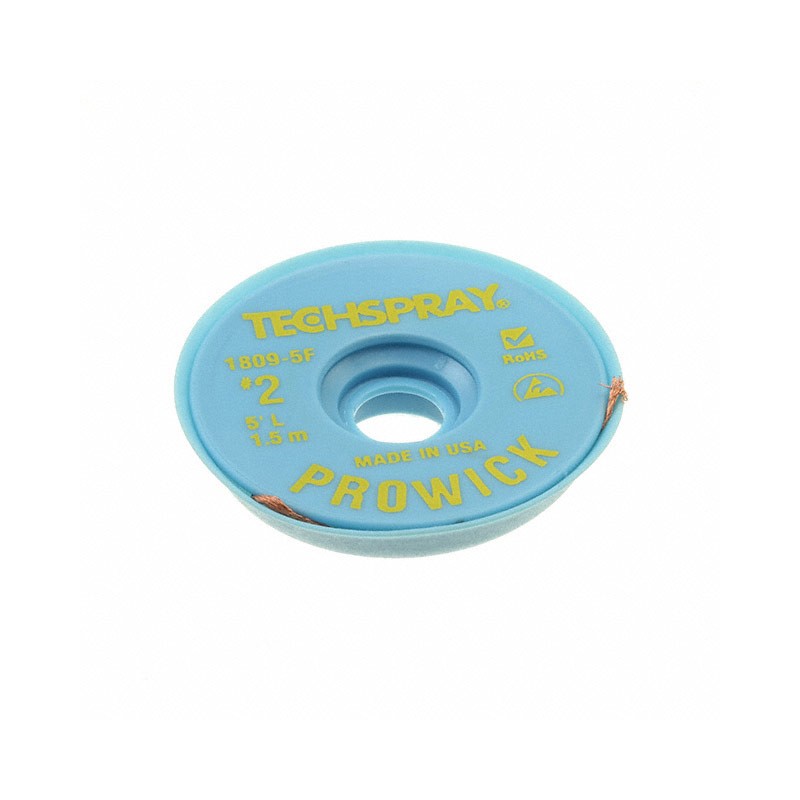 1 pcs : 1809-5F - DESOLDER BRAID ROSIN 0.055' 5'