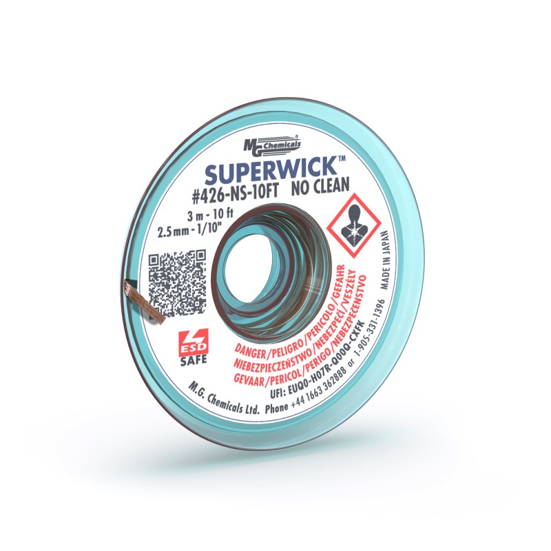 1 pcs : 426-NS-10FT - SUPERWICK - 4 BLUE, STATIC FREE