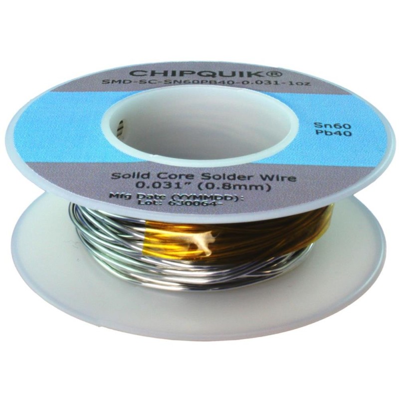 1 pcs : SMD-SC-SN60PB40-0.031-1OZ - SN60/PB40 .031' SOLDER WIRE 1OZ