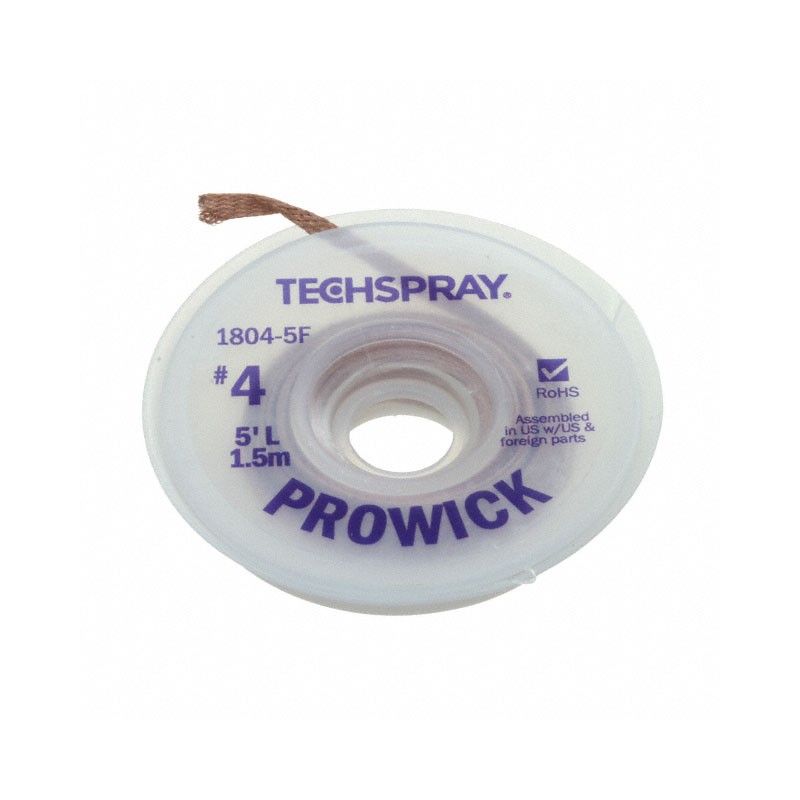 1 pcs : 1804-5F - DESOLDER BRAID ROSIN 0.098' 5'