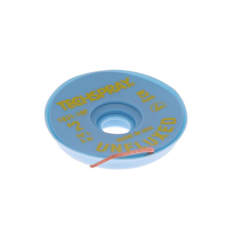 1 pcs : 1831-10F - DESOLDER BRAID UNFLUX 0.055' 10'