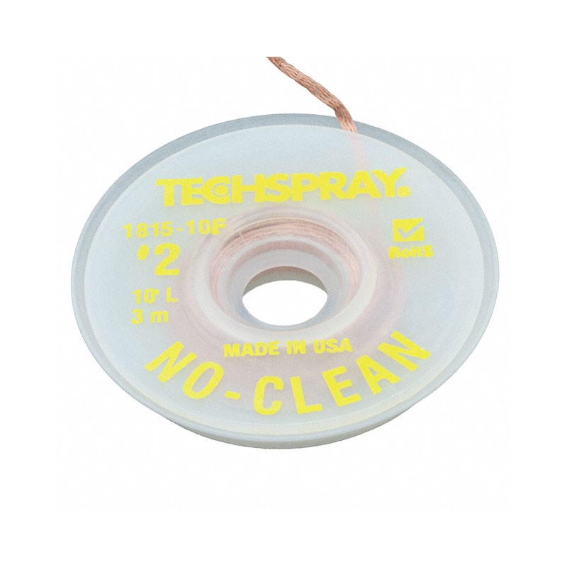 1 pcs : 1815-10F - DESOLDER BRAID NO-CLN 0.055' 10'