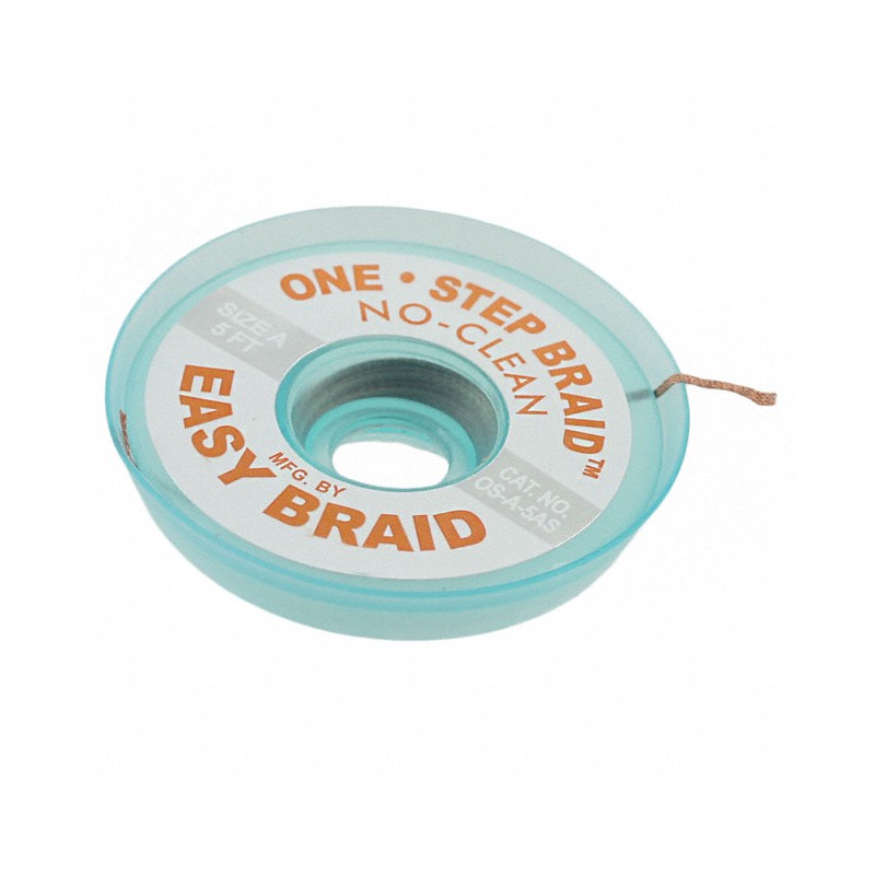 1 pcs : OS-A-5AS - DESOLDER BRAID NO-CLN 0.025' 5'