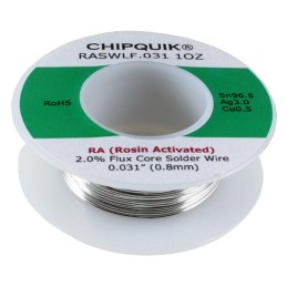 1 pcs : RASWLF.031 1OZ - LF SOLDER WIRE 96.5/3/0.5 TIN/SI