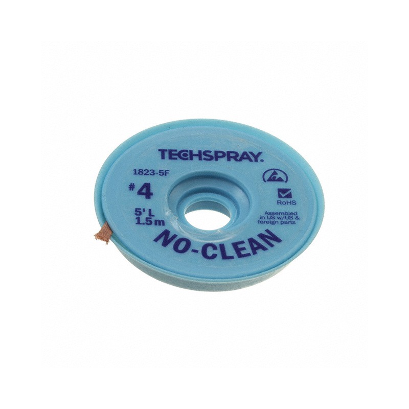 1 pcs : 1823-5F - DESOLDER BRAID NO-CLN 0.098' 5'