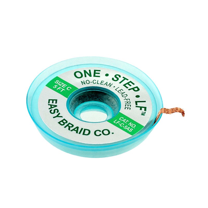 1 pcs : LF-C-5AS - DESOLDER BRAID ROSIN 0.075' 5'