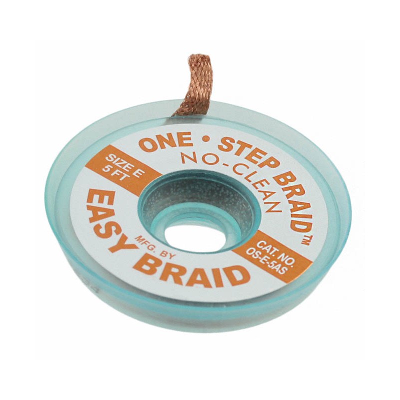1 pcs : OS-E-5AS - DESOLDER BRAID NO-CLN 0.125' 5'
