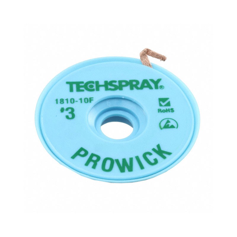 1 pcs : 1810-25F - DESOLDER BRAID ROSIN 0.075' 25'