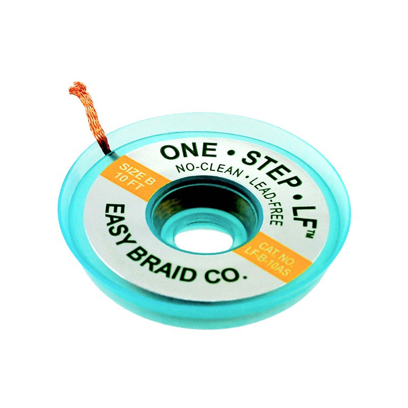 1 pcs : LF-B-10AS - DESOLDER BRAID ROSIN 0.05' 10'